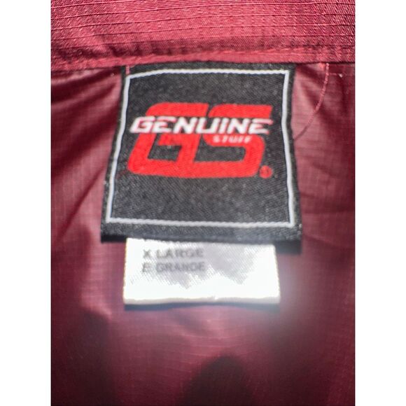 Virginia Tech Windbreaker Running Track Jacket Genuine Stuff Size XL Hidden Hood - Picture 6 of 6